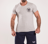 TI Signature Wide Neck T-Shirt - Grey Heather